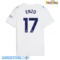 Camisa de time de futebol Manchester City Enzo Fernandez #17 Replicas 3º Equipamento Feminina 2026-27 Manga Curta